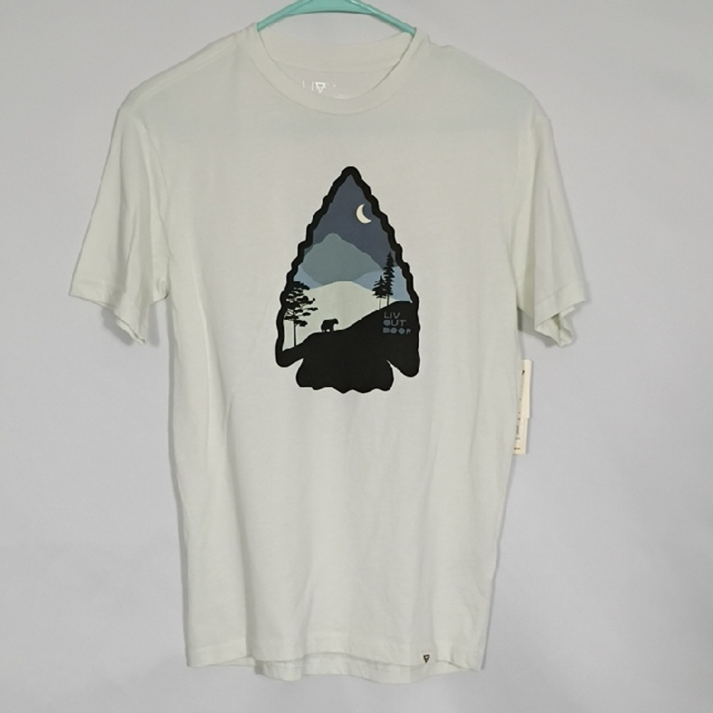 NWT Liv Outdoor Boys Frost Arrowhead Bear Graphic Sort T-shirt Jersey Sz XL 18